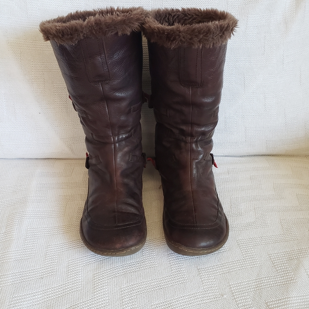 *SOLD* Camper Peu Brown Mid Height Lined Leather Boots Size EU 38 - Picture 3 of 7